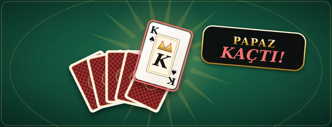 Old Maid: the king of spades springing out of a fan of hidden cards